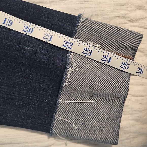 LOFT Women's Deep Indigo Straight Jeans - Picture 6 of 8